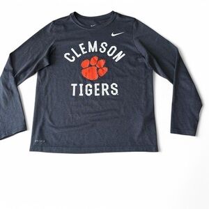 Clemson Tigers Nike Dri-FIT Long Sleeve Shirt - Youth Large 💜🐯🧡🐯